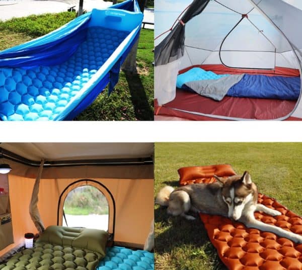 Matelas de couchage pour l'extérieur