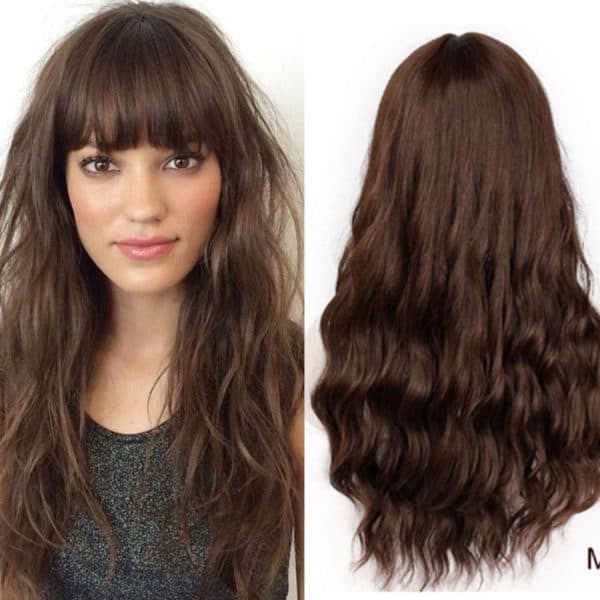 Perruque cheveux longs de couleur unie – Image 4