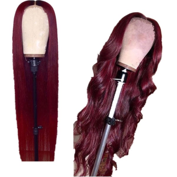 Perruque cheveux longs de couleur unie – Image 3