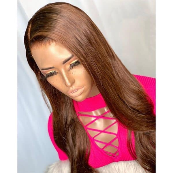 Perruque cheveux longs de couleur unie – Image 5
