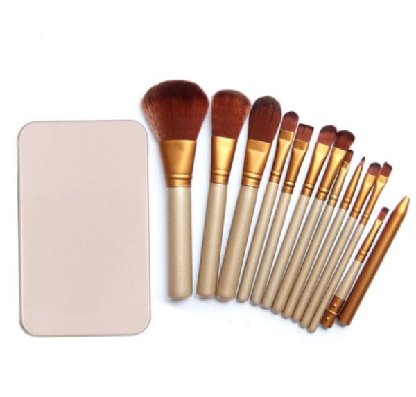 jeu de 12 pinceaux de maquillage