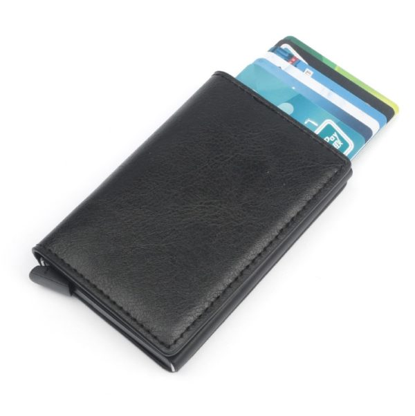 Porte carte de credit en cuir