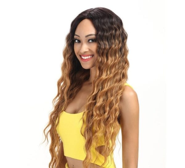 cheveux longs jaunes boucles noir blanc – Image 2