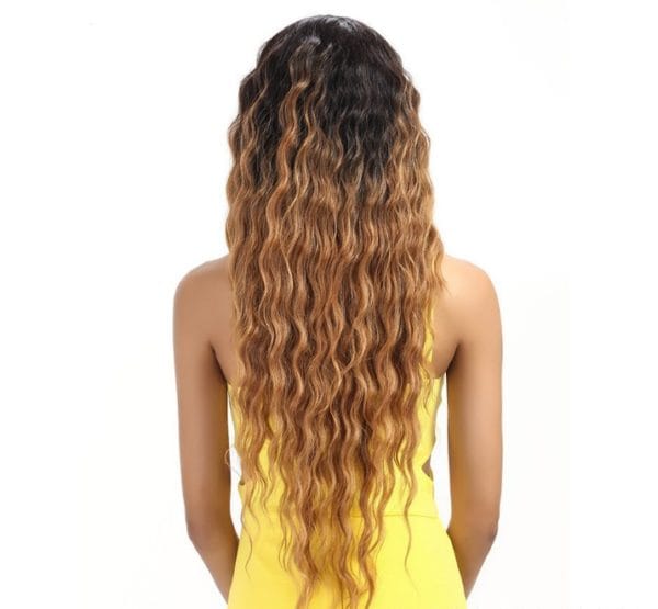 cheveux longs jaunes boucles noir blanc – Image 3