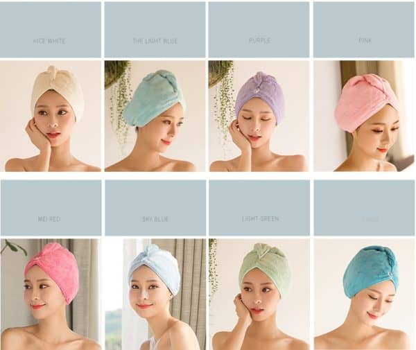 Bonnet absorbante pour cheveux secs – Image 4