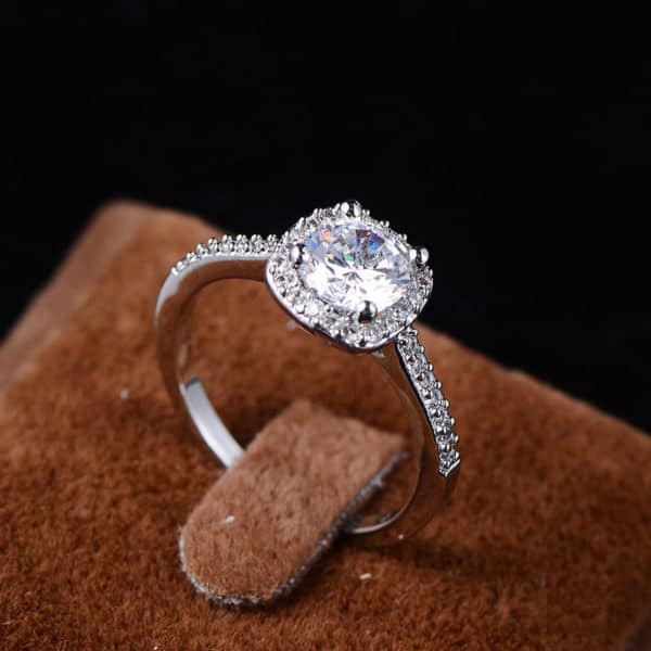 Bagues de mariage couleur argent – Image 2