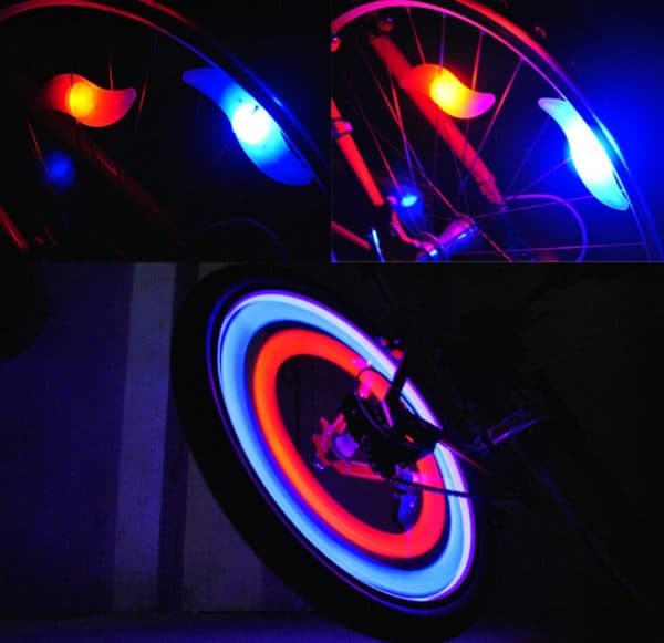 lampe à fil de vélo feuille de saule à rayons – Image 2