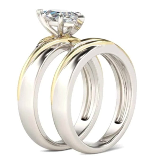 Bague de mariage en argent 925 – Image 2