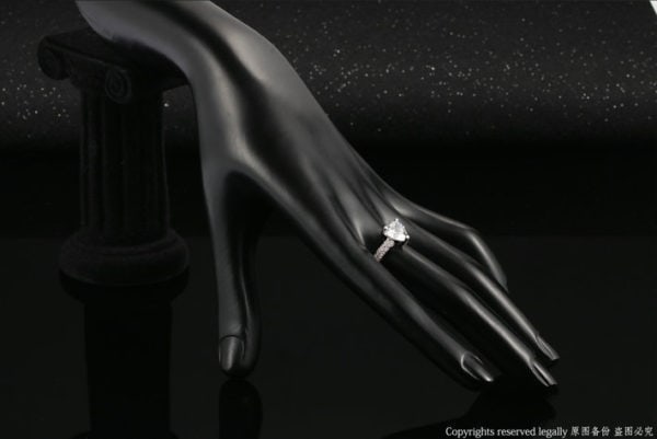 Bague de fiançailles coeur AAA zircon – Image 4