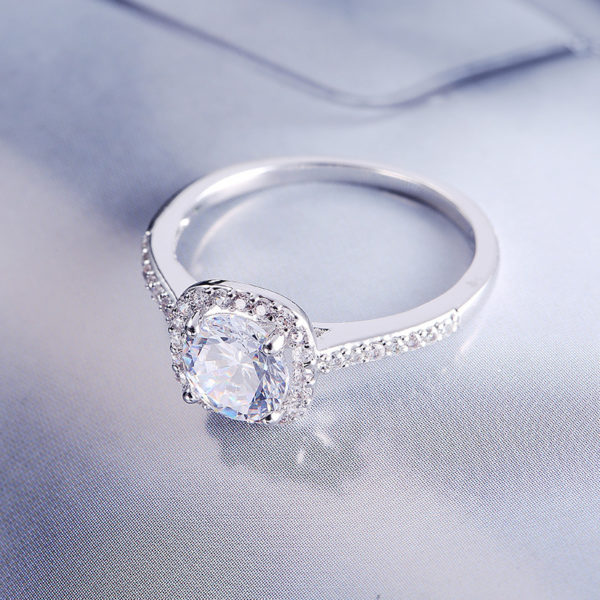 Bagues de mariage couleur argent – Image 3