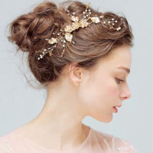 peigne cheveux cristal disque diamant