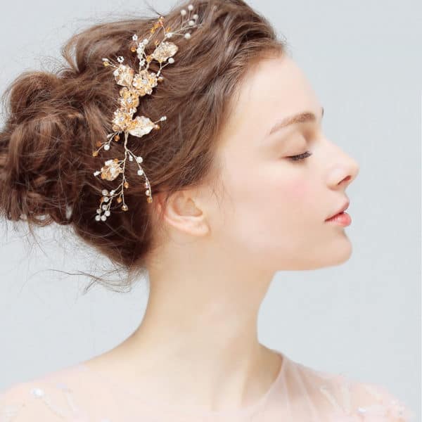 peigne cheveux cristal disque diamant – Image 4