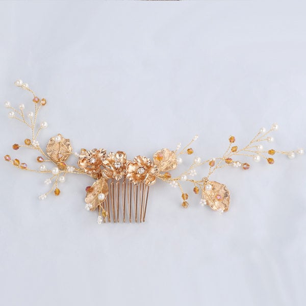 peigne cheveux cristal disque diamant