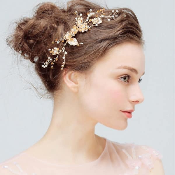 peigne cheveux cristal disque diamant – Image 3