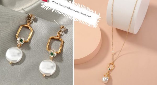 Collier à pendentifs en perles à la mode – Image 7