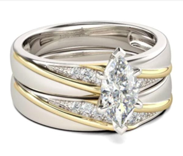 Bague de mariage en argent 925