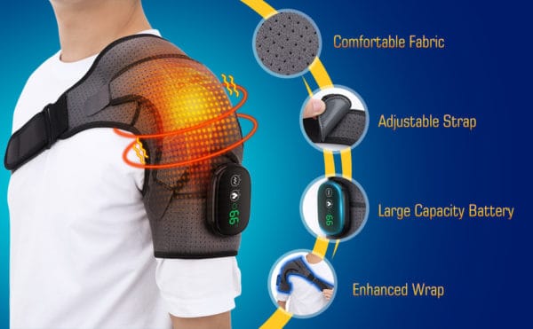 Epaulière de massage électrique à 3 vitesses
