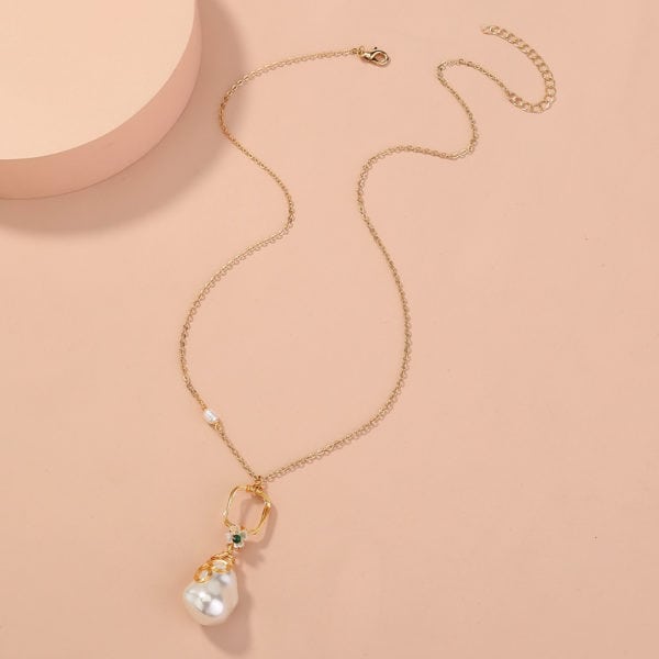 Collier à pendentifs en perles à la mode – Image 2