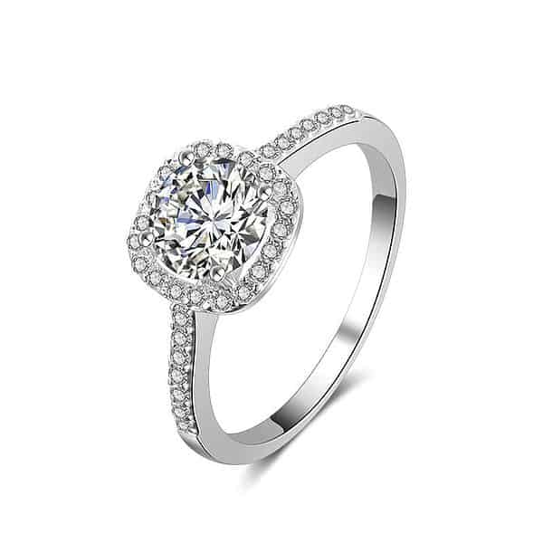 Bagues de mariage couleur argent