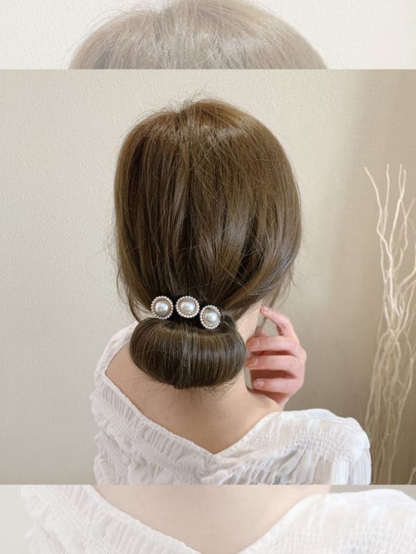 épingle avec perles en diamant pour cheveux – Image 3