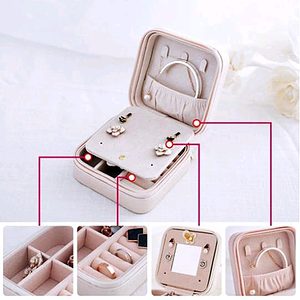Boîte de rangement pour bijoux en cuir