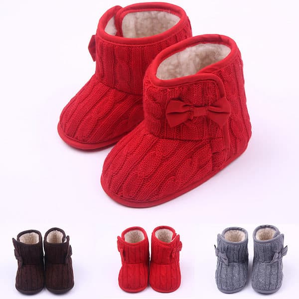 nouvelles chaussures à nœud bébé
