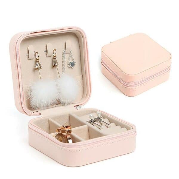 Boîte de rangement pour bijoux en cuir – Image 5